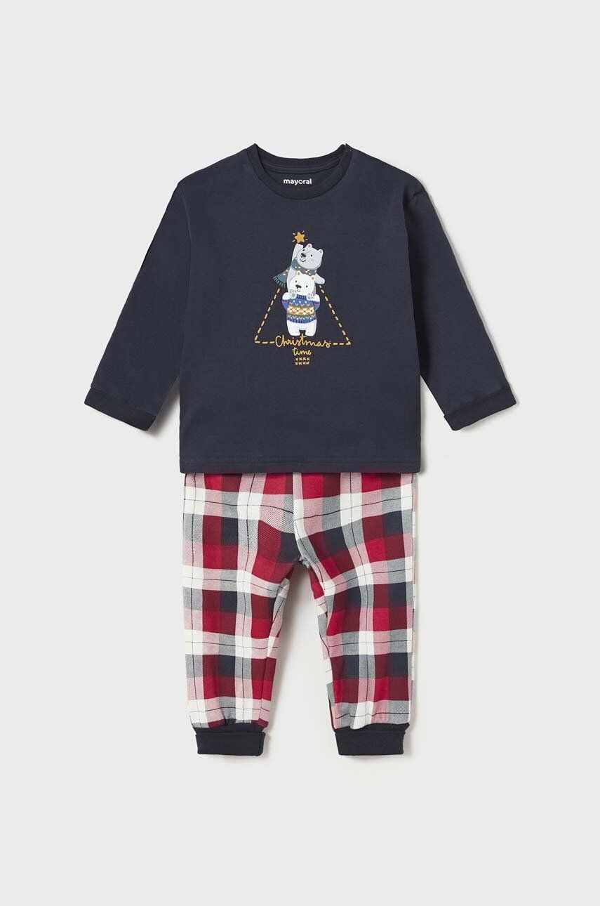 Mayoral pijamale pentru bebelusi culoarea albastru marin, modelator
