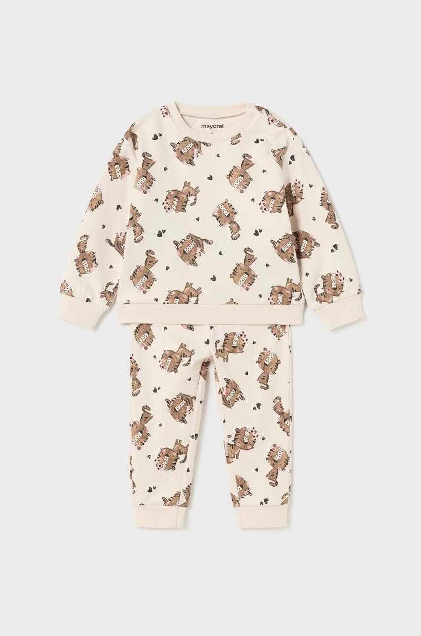 Mayoral pijamale pentru bebelusi culoarea bej, modelator