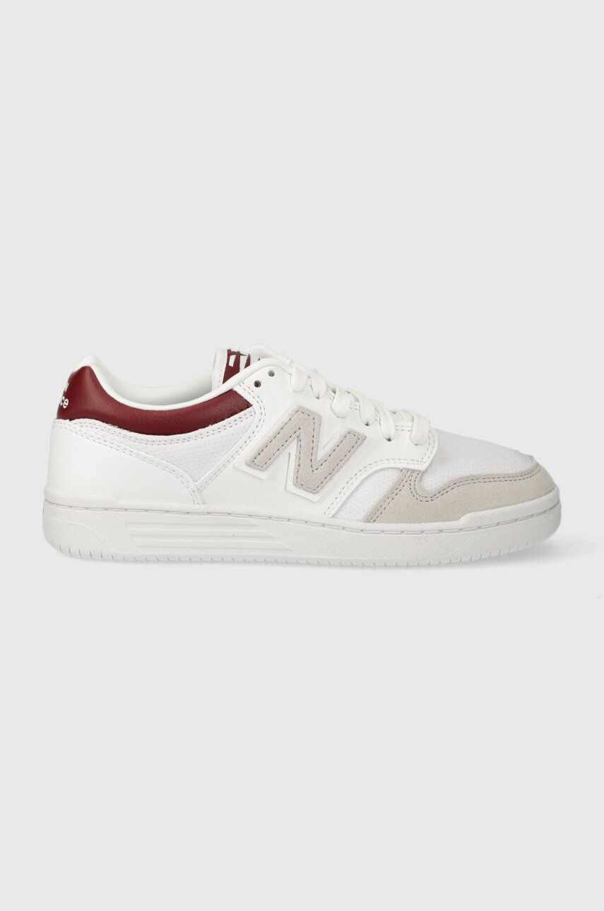 New Balance sneakers BB480LKB culoarea alb