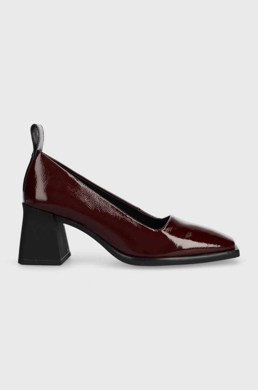 Vagabond Shoemakers pantofi de piele HEDDA culoarea bordo, cu toc drept, 5303.160.38