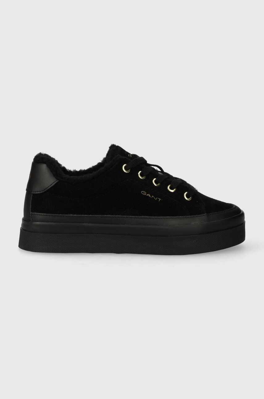 Gant sneakers din piele intoarsă Avona culoarea negru, 27533155.G00