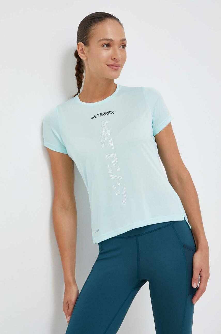 adidas TERREX tricou sport Agravic culoarea turcoaz