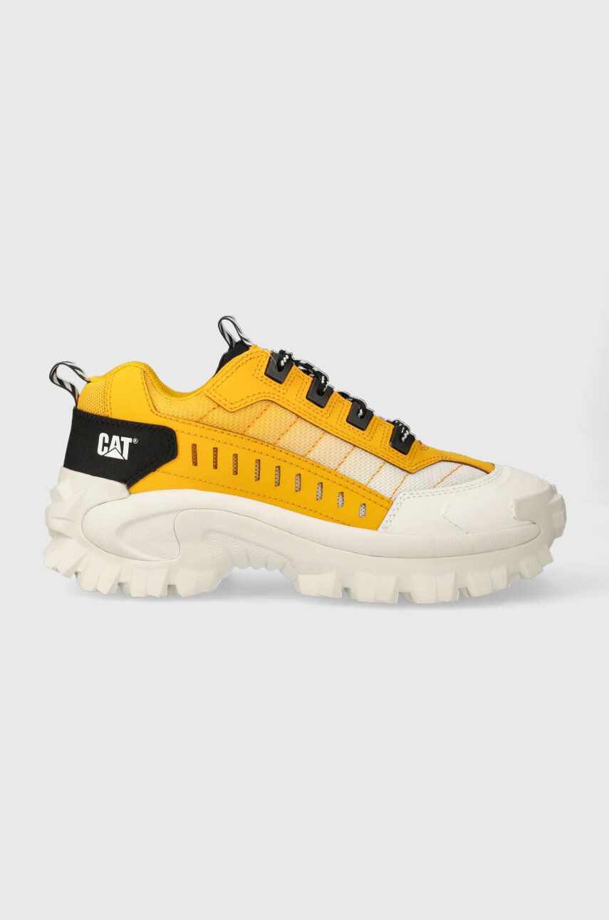 Caterpillar sneakers din piele INTRUDER culoarea galben, P111294
