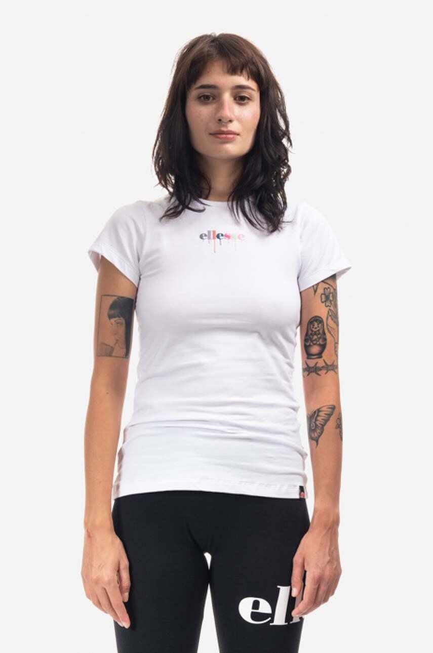 Ellesse tricou Rosemund Tee femei, culoarea alb SGM11089-WHITE