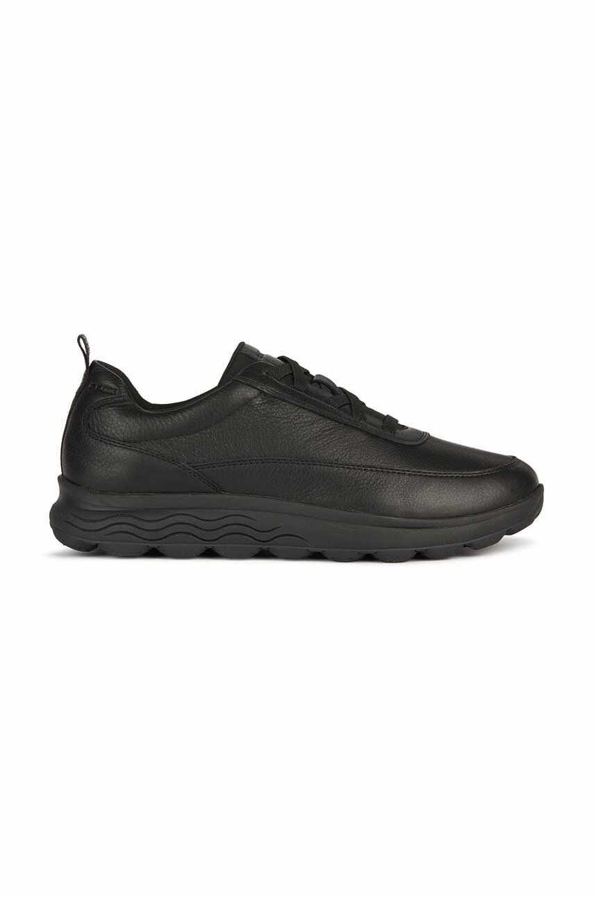 Geox sneakers din piele U SPHERICA B culoarea negru, U36BYB 00034 C9999