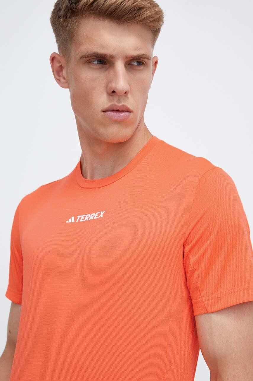adidas TERREX tricou sport Multi culoarea portocaliu, neted