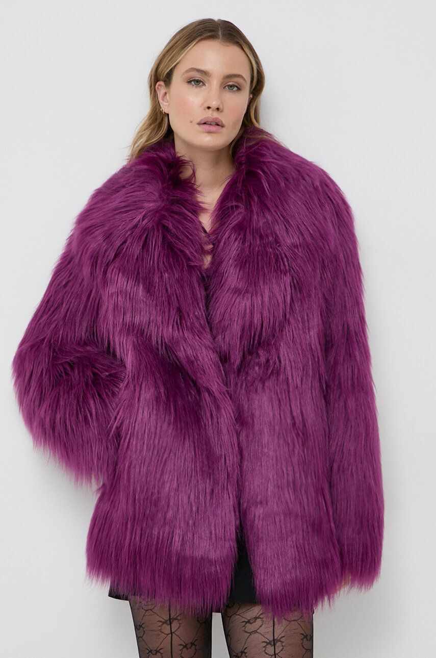 Karl Lagerfeld geaca femei, culoarea violet, de tranzitie
