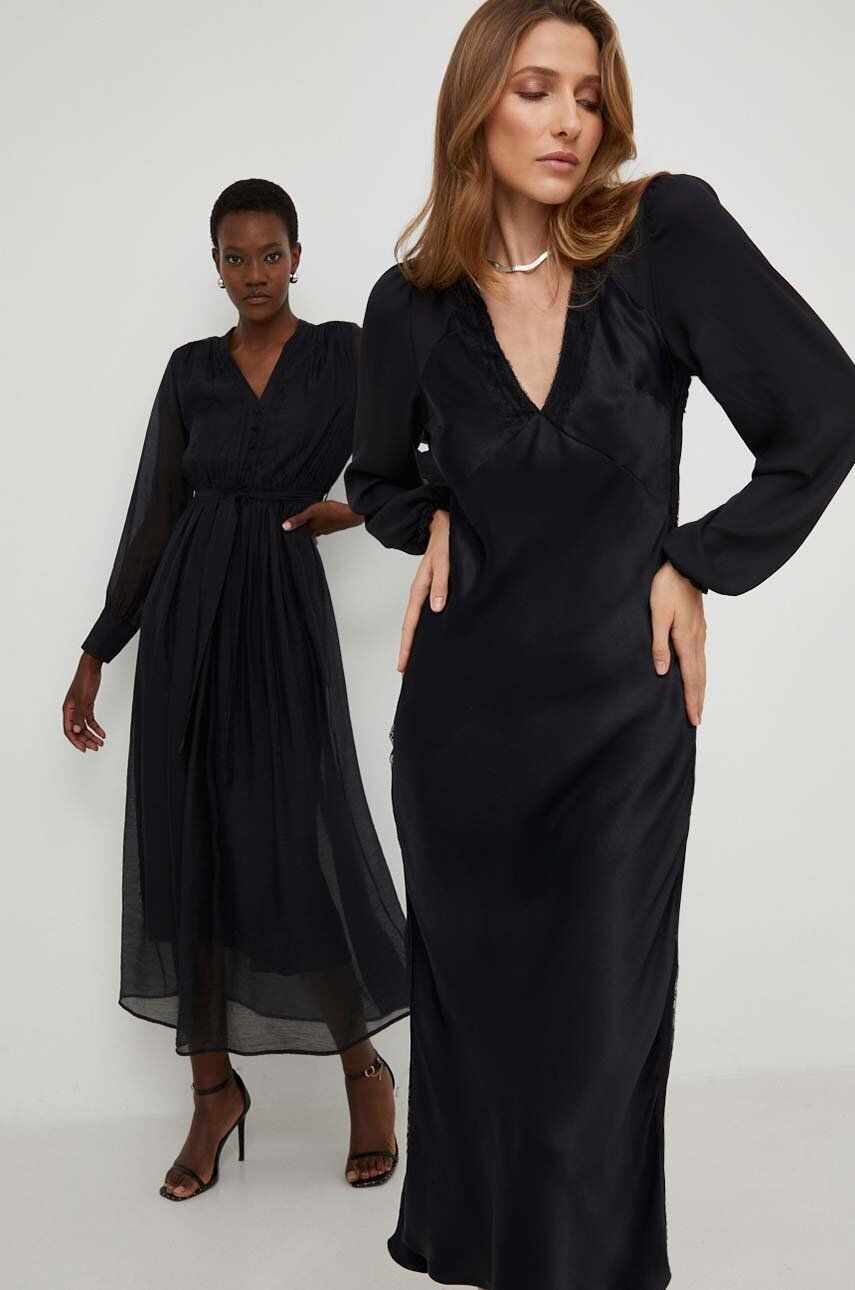 Answear Lab rochie X limited collection NO SHAME culoarea negru, maxi, drept