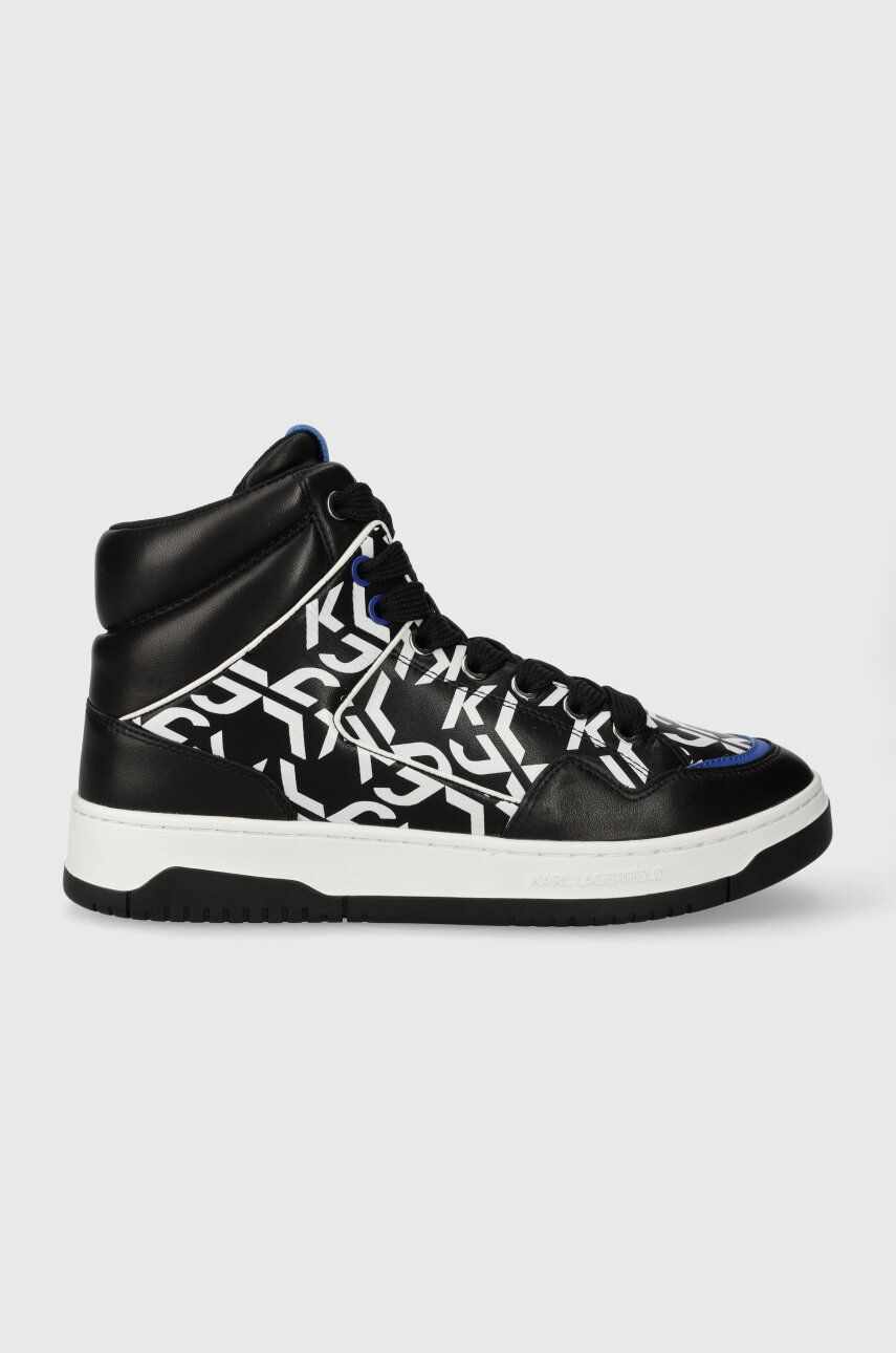 Karl Lagerfeld Jeans sneakers din piele KREW culoarea negru, KLJ53043