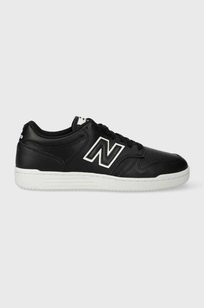 New Balance sneakers din piele BB480LBT culoarea negru
