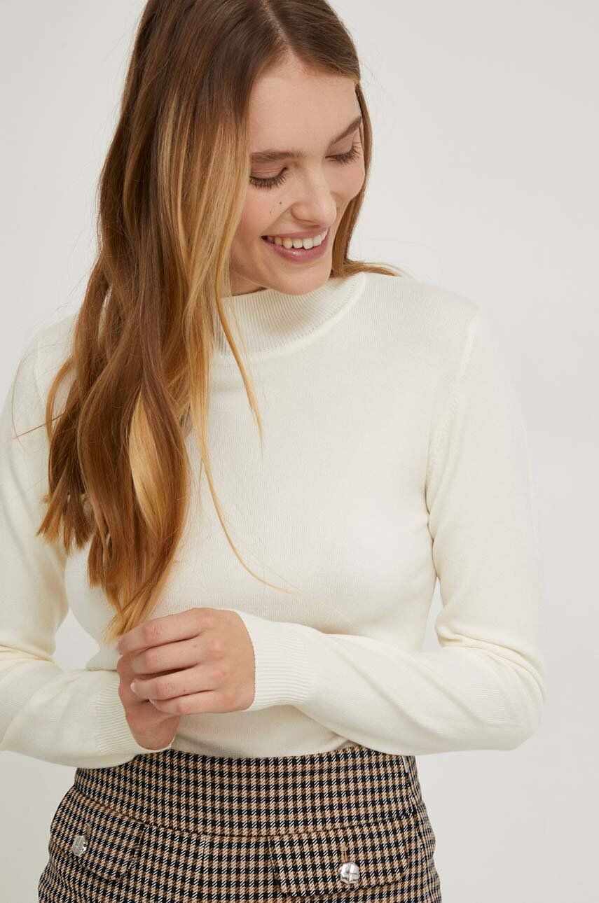 Answear Lab pulover de cașmir culoarea bej, light