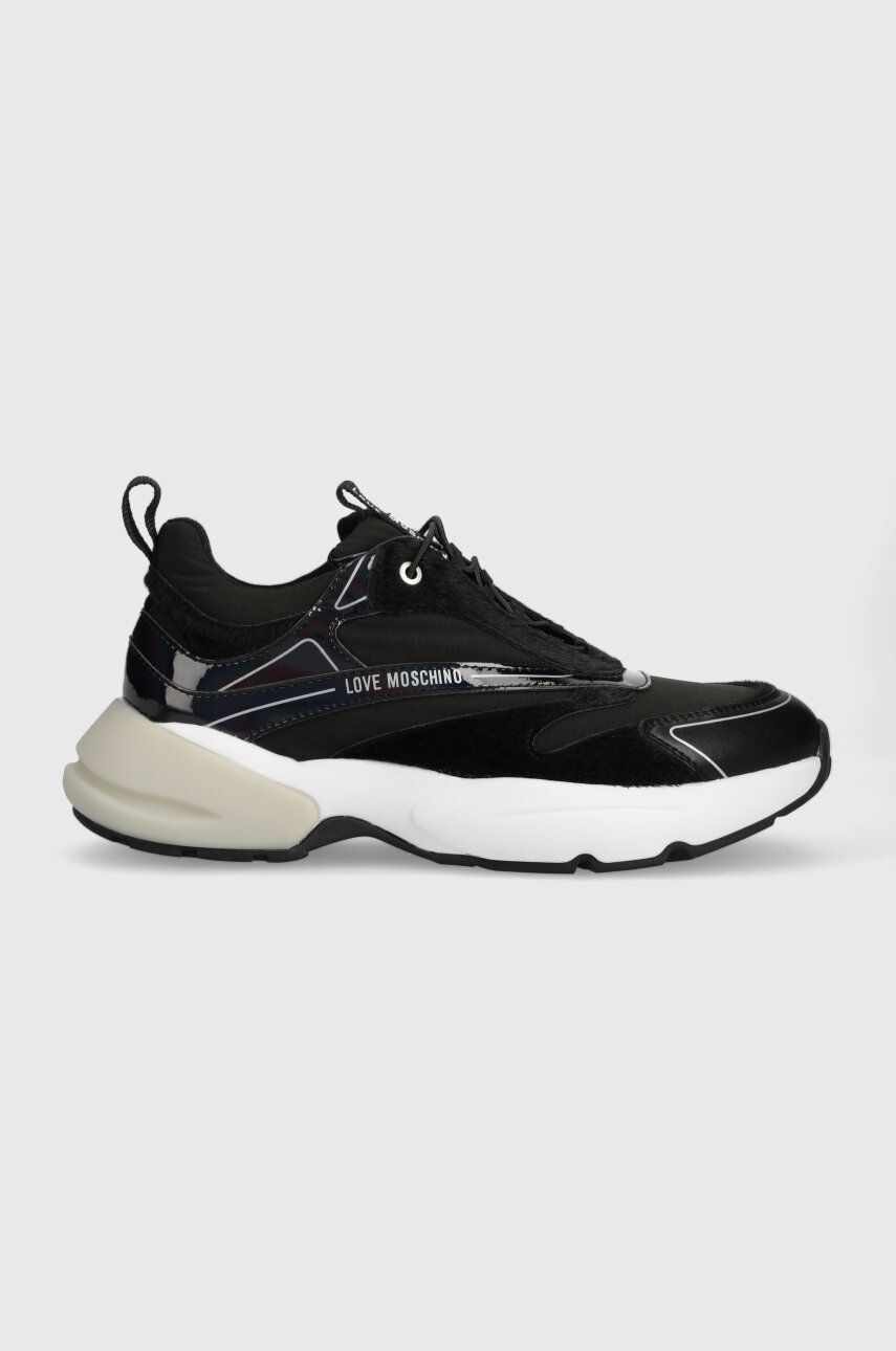 Love Moschino sneakers SPORTY50 culoarea negru, JA15025G0HIN600A