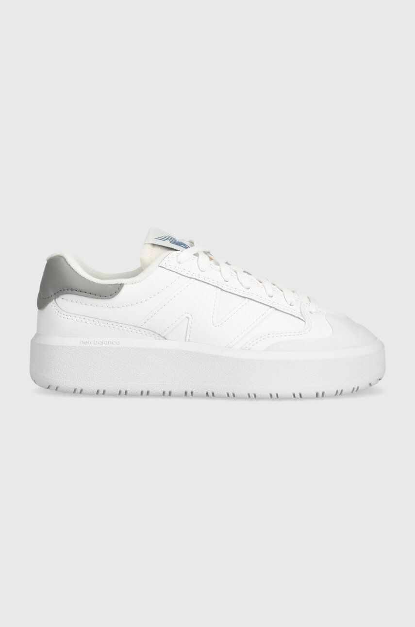 New Balance sneakers din piele CT302LP culoarea alb