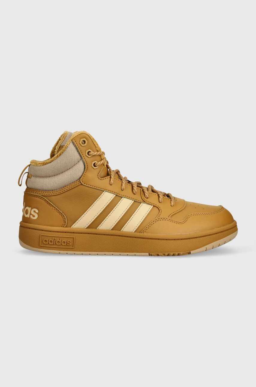 adidas sneakers HOOPS culoarea maro