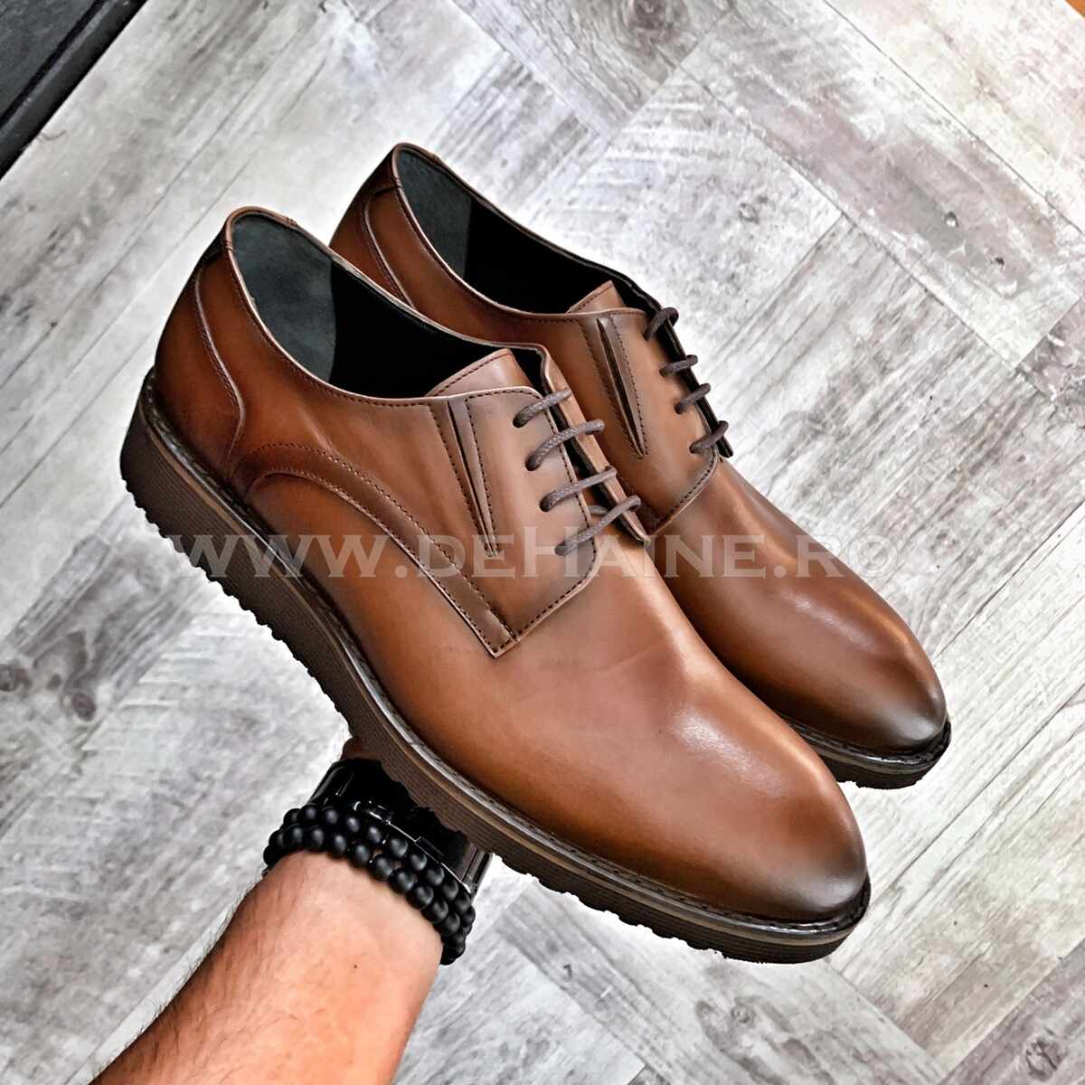 Pantofi barbati din piele naturala A9067 100-2 E/97-1