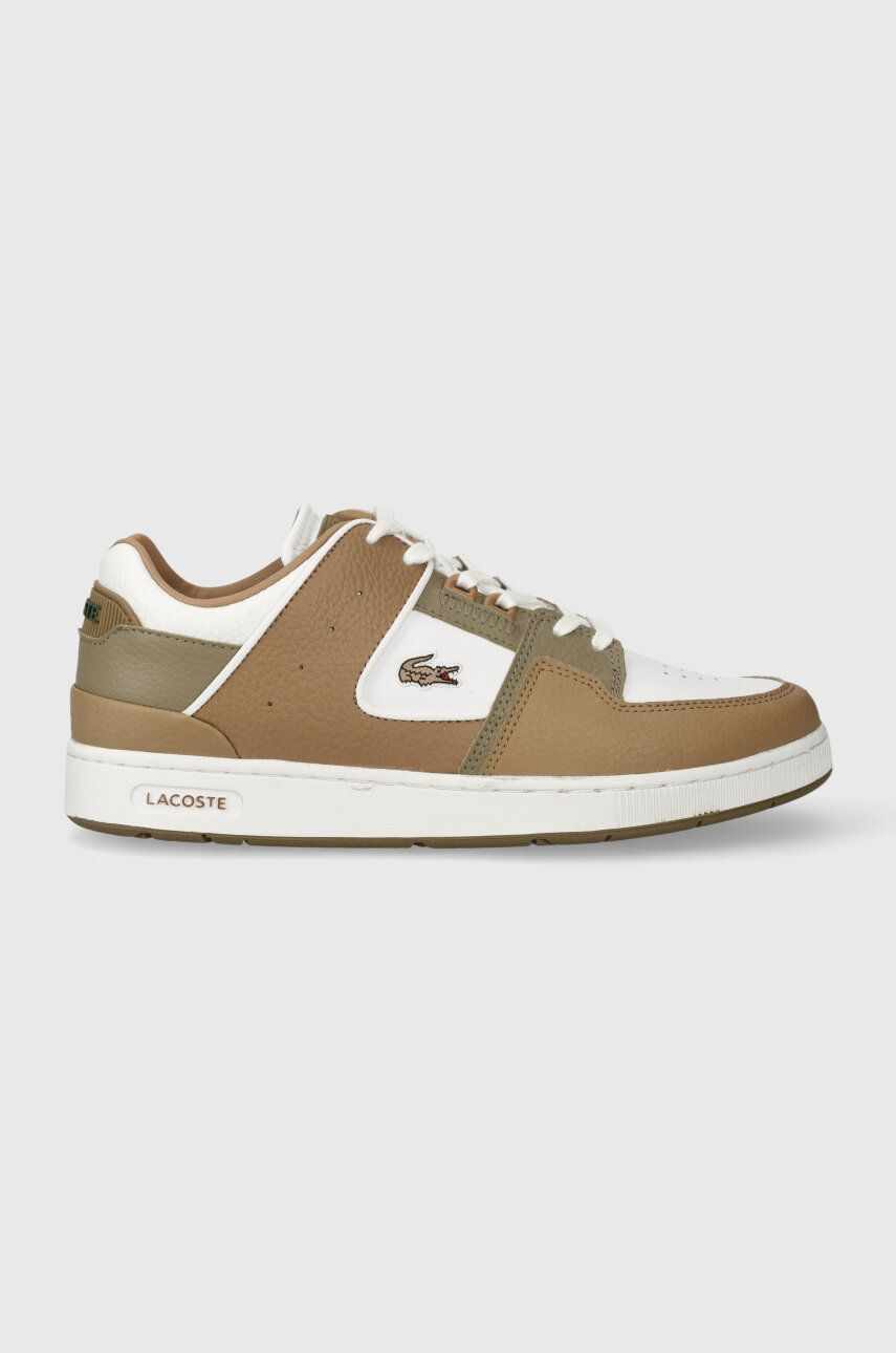 Lacoste sneakers din piele COURT CAGE 223 2 SFA culoarea maro, 46SFA0041