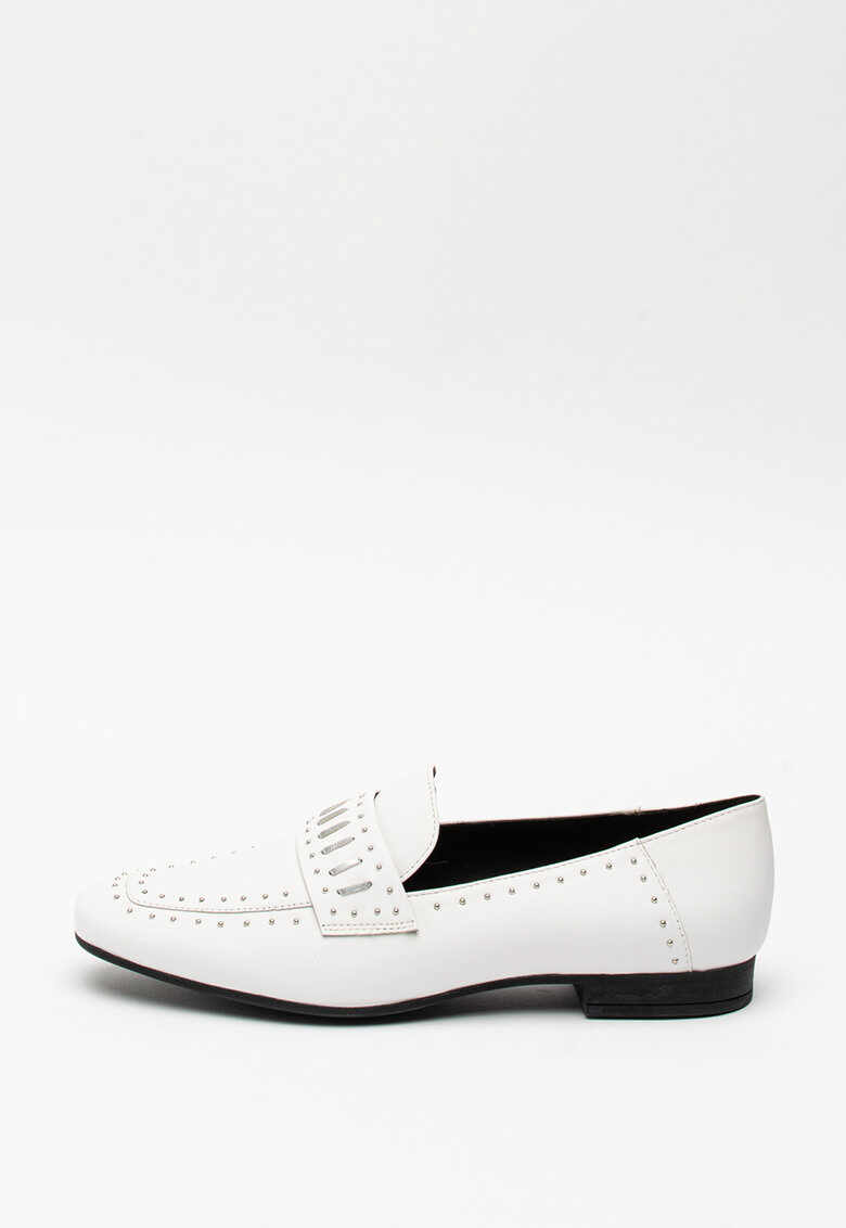 Pantofi loafer din piele cu aplicatii cu nituri Marlyna