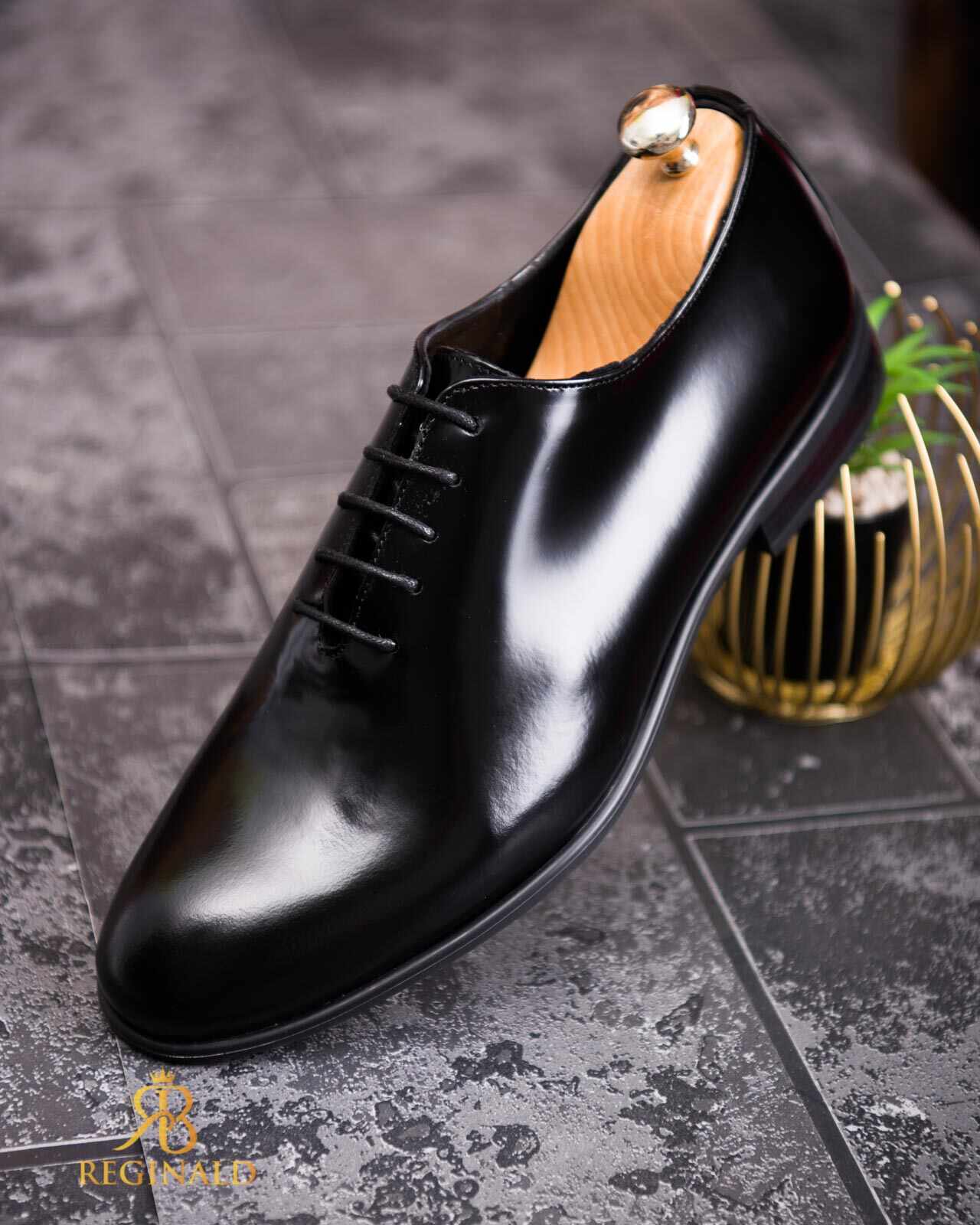 Pantofi de barbati negru, OneCut, piele naturala - P1807