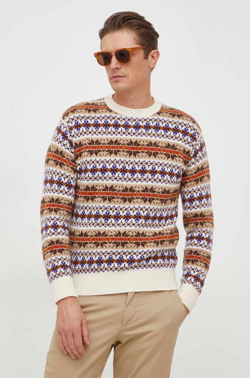 United Colors of Benetton pulover de lana barbati, călduros