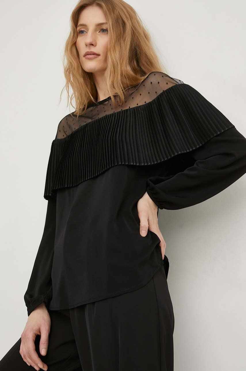 Answear Lab bluza x colecția limitată SISTERHOOD femei, culoarea negru, neted