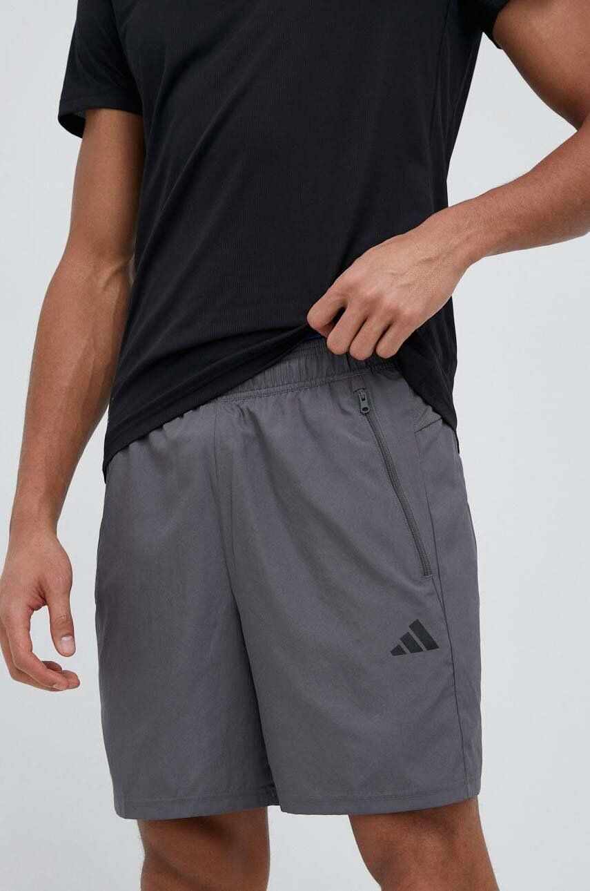 adidas Performance pantaloni scurți de antrenament Train Essentials culoarea gri