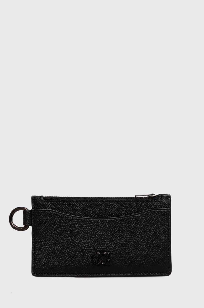 Coach carcasa din piele culoarea negru