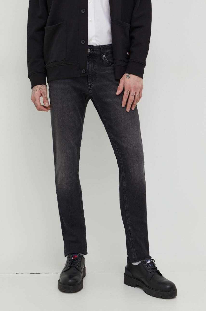 Tommy Jeans jeansi Scanton barbati, culoarea gri
