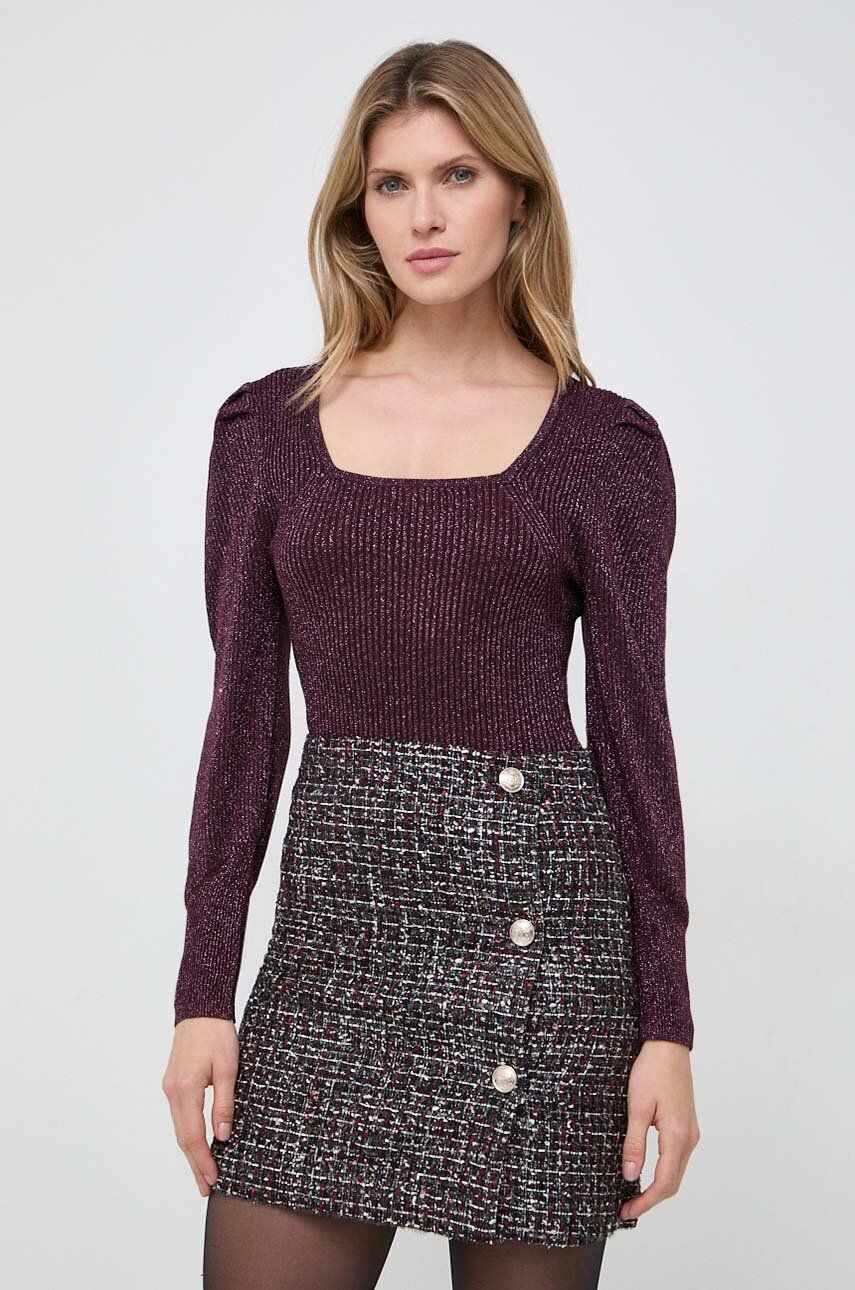 Morgan pulover femei, culoarea violet, light