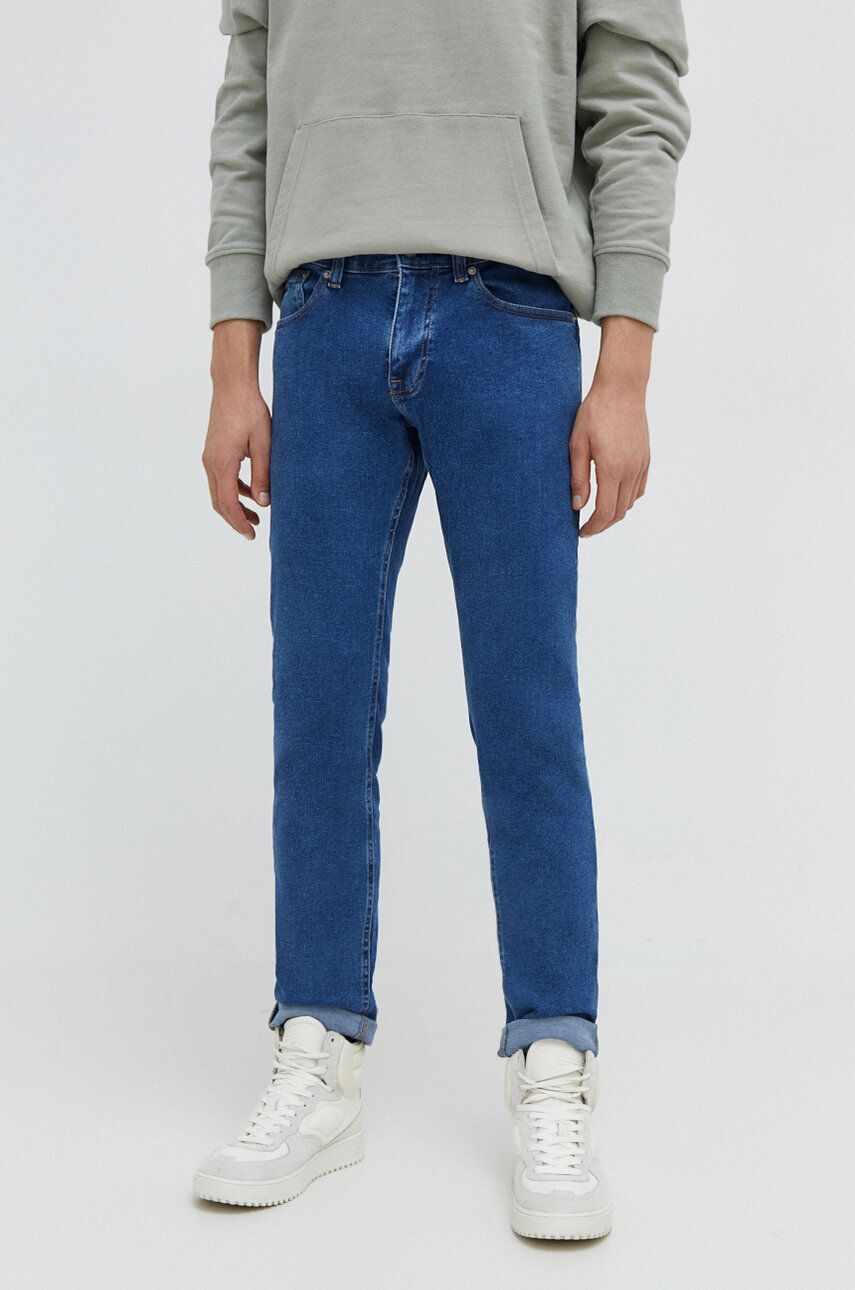 Tommy Jeans jeansi Scanton barbati, culoarea albastru marin