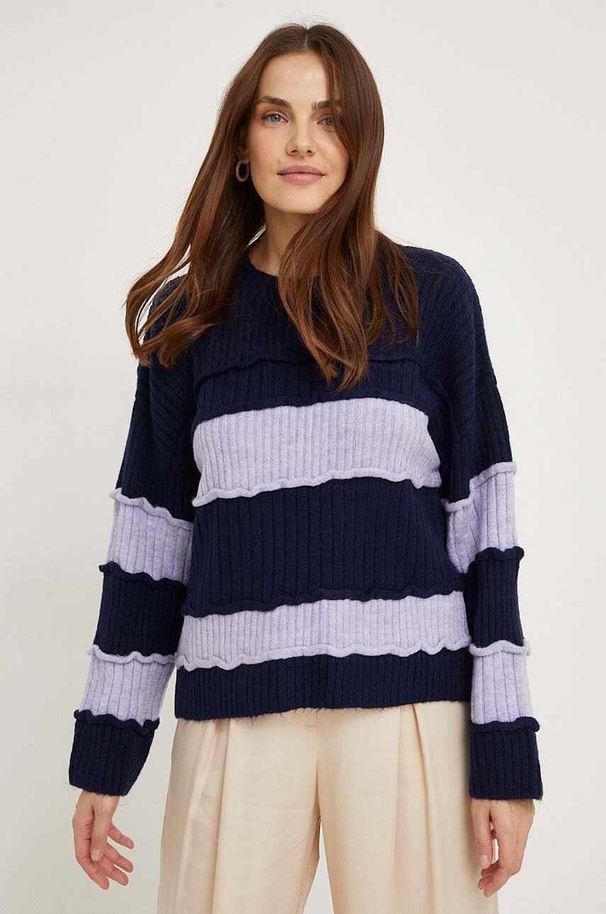 Answear Lab pulover femei, culoarea albastru marin, light