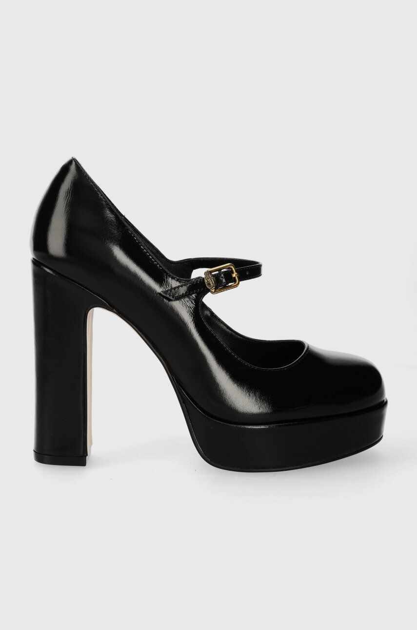 Kurt Geiger London pantofi de piele Regent Mid Platfrom culoarea negru, cu toc drept, 1262100109
