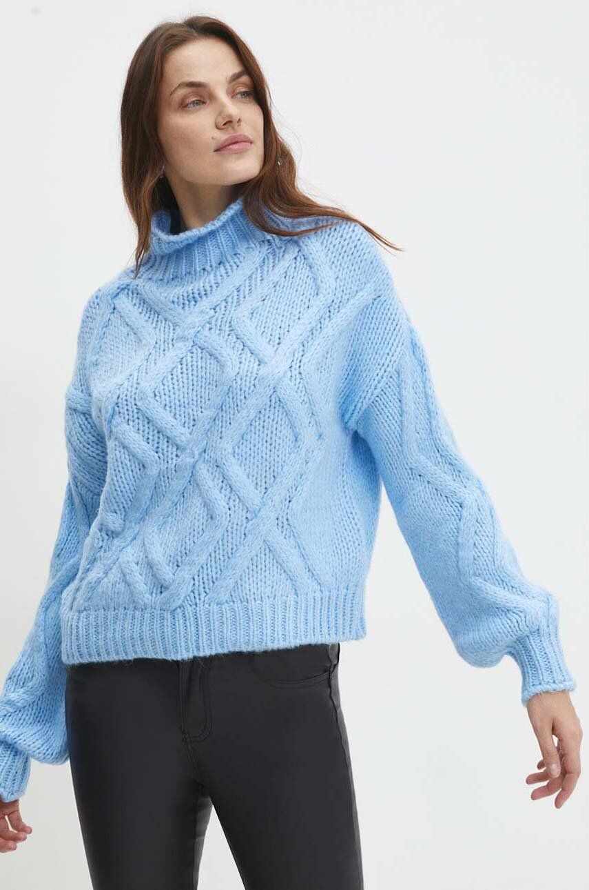 Answear Lab pulover femei, călduros, cu guler