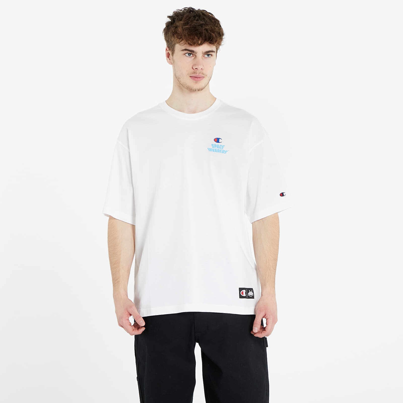 Champion x Space Invaders Crewneck T-Shirt White