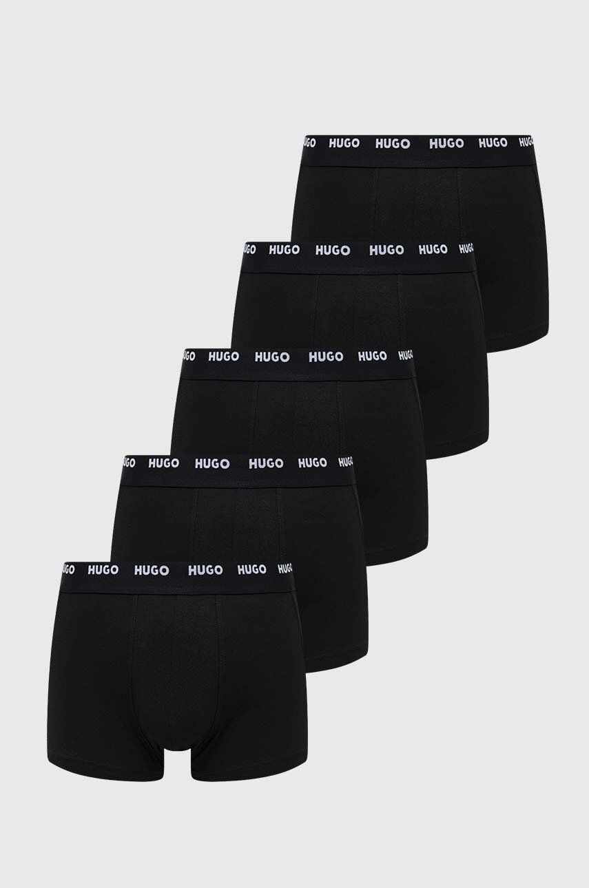 HUGO boxeri 5-pack barbati, culoarea negru