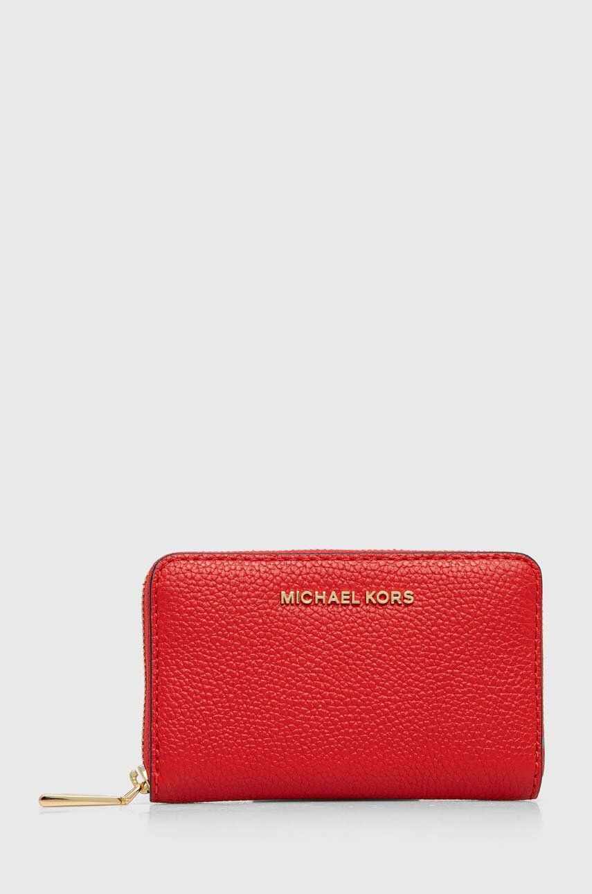 MICHAEL Michael Kors portofel de piele femei, culoarea rosu