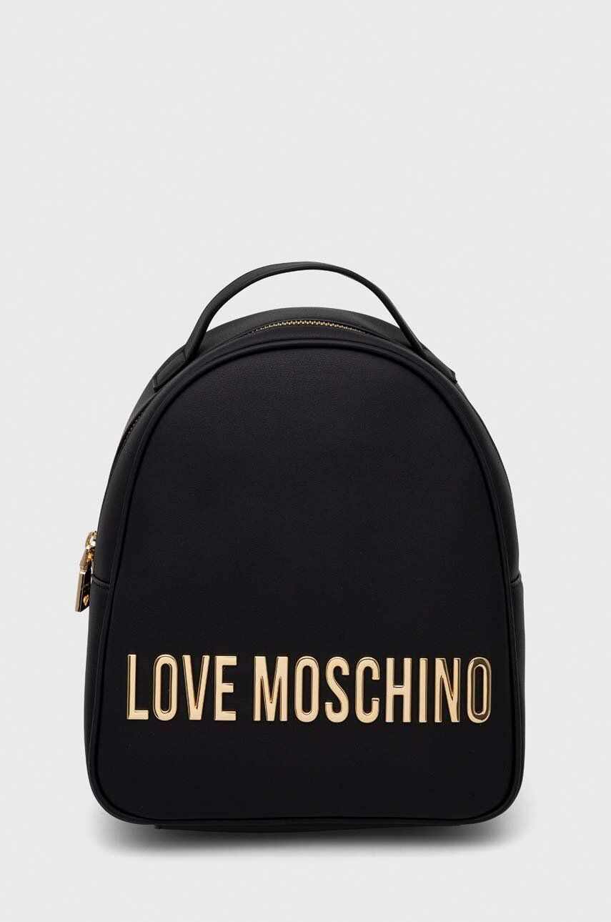 Love Moschino rucsac femei, culoarea negru, mic, neted