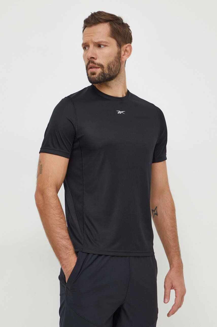 Reebok tricou de alergare culoarea negru, modelator