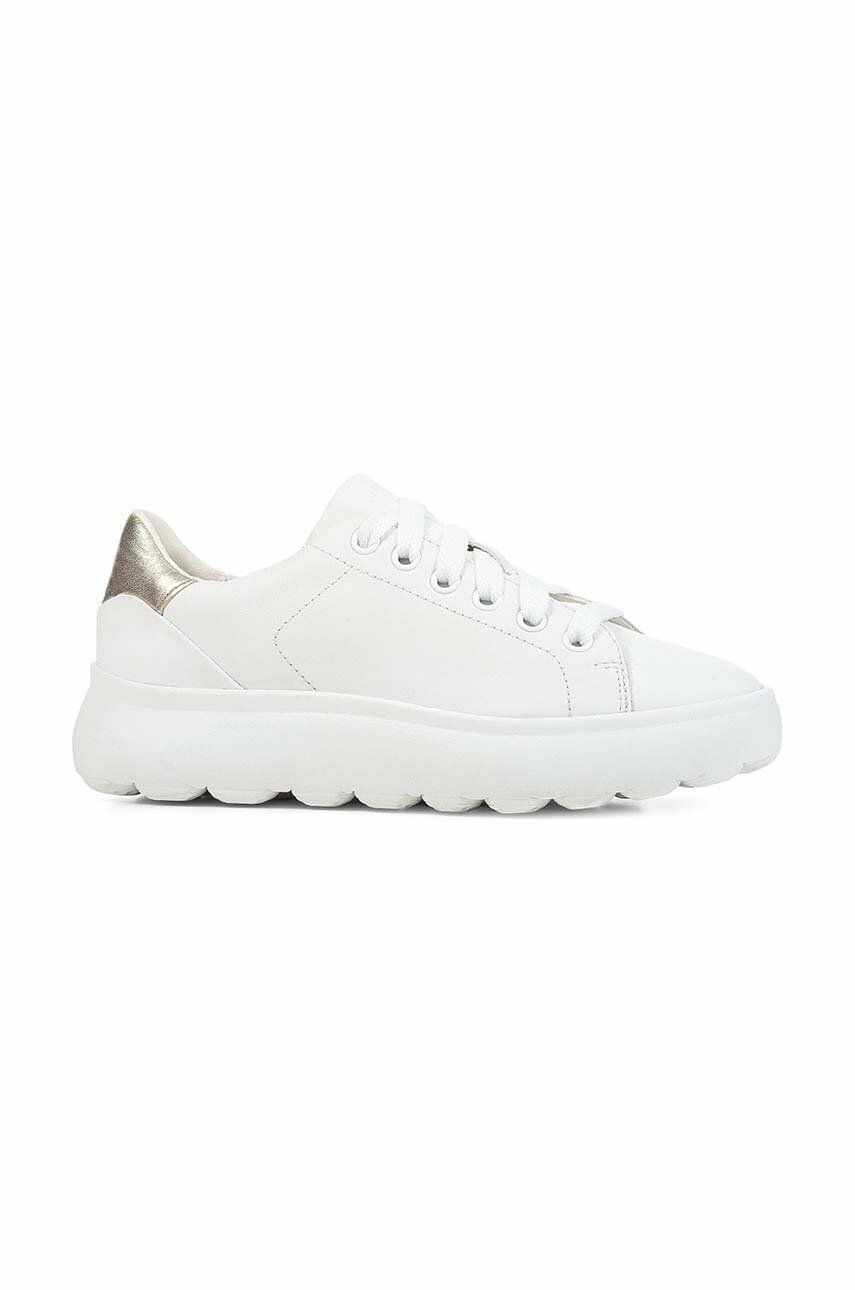 Geox sneakers din piele Spherica Ec 4.1 culoarea alb, D35TCB 085Y2 C0232