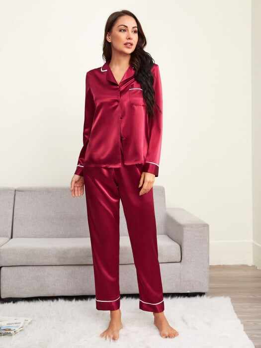Pijama dama satin Alsi ADCP0185 Adictiv