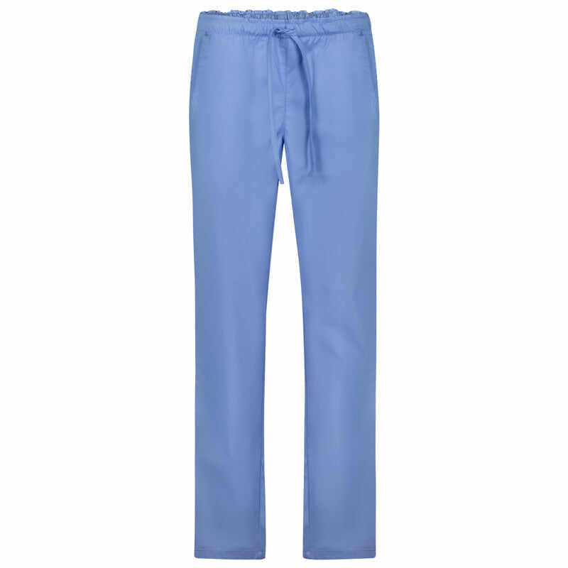 Pantaloni Medicali Bleu Poplin 160Gr Unisex Alessi - XS