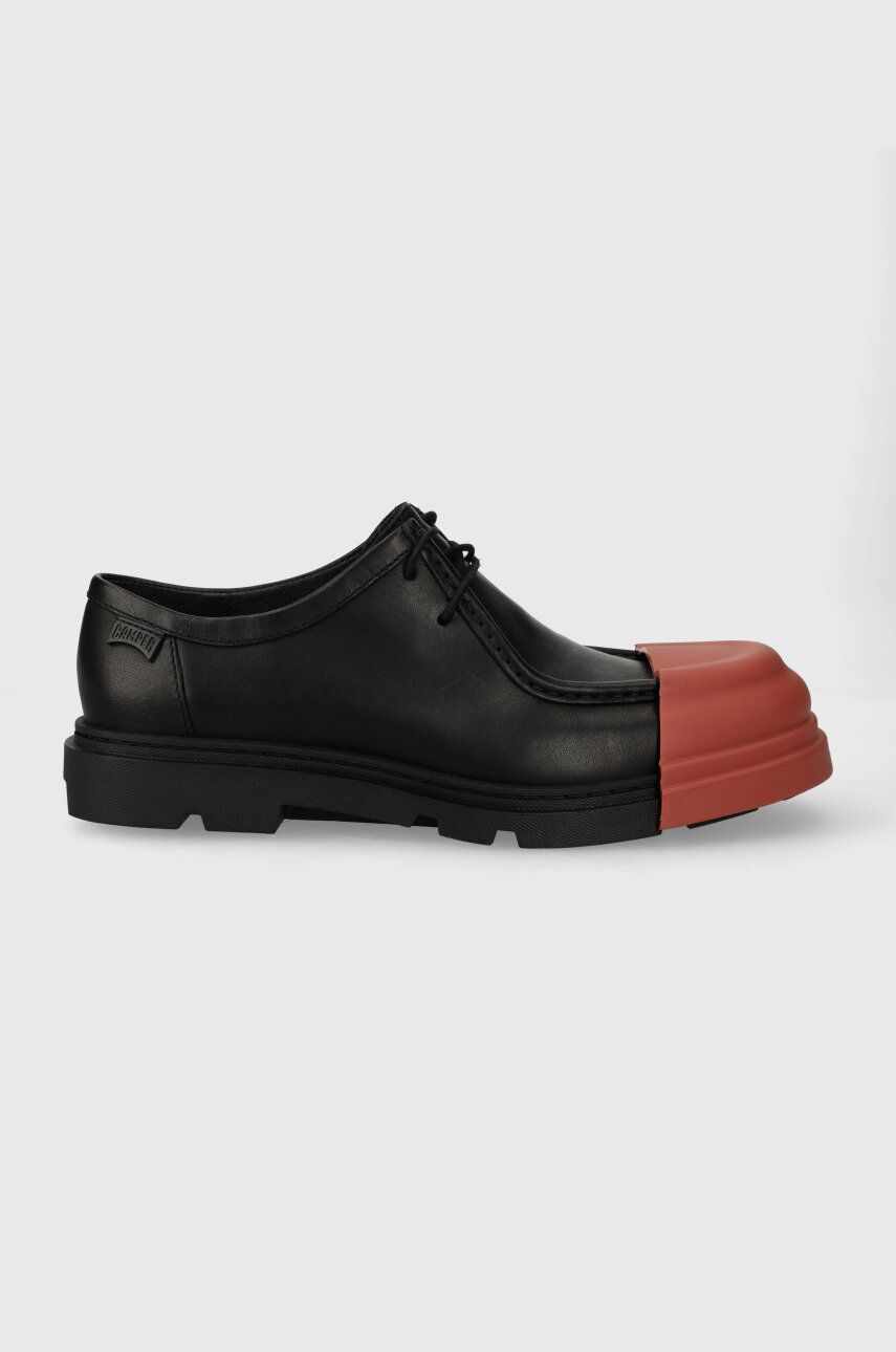 Camper pantofi de piele Junction barbati, culoarea negru, K100872.014