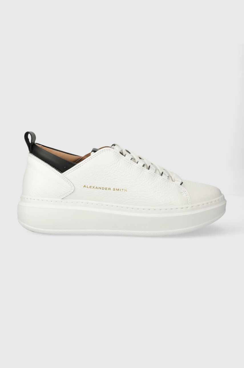 Alexander Smith sneakers din piele Wembley culoarea alb, ASAZWYM2303WBK