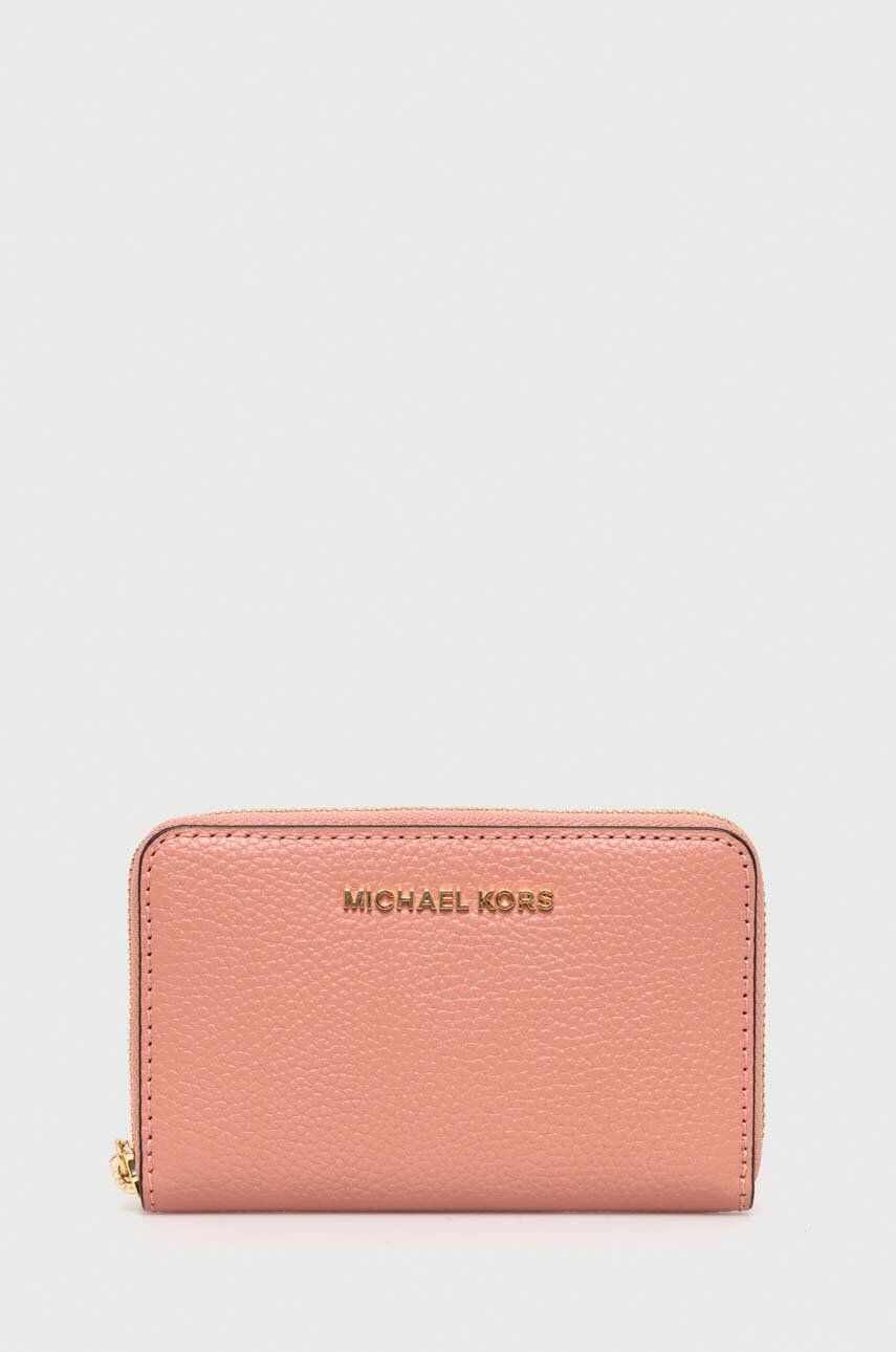 MICHAEL Michael Kors portofel de piele femei, culoarea roz