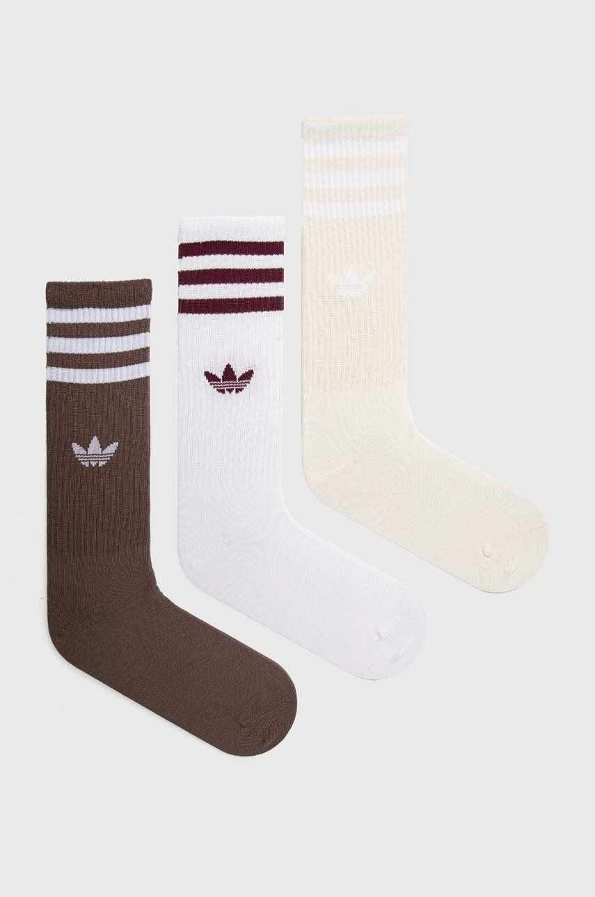 adidas Originals sosete 3-pack culoarea alb