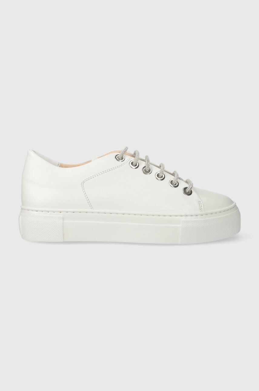 AGL sneakers din piele CRYSTAL culoarea alb, D925270PGKV019A634