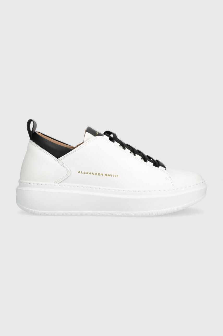 Alexander Smith sneakers din piele Wembley culoarea alb, ASAZWYM2260WBK