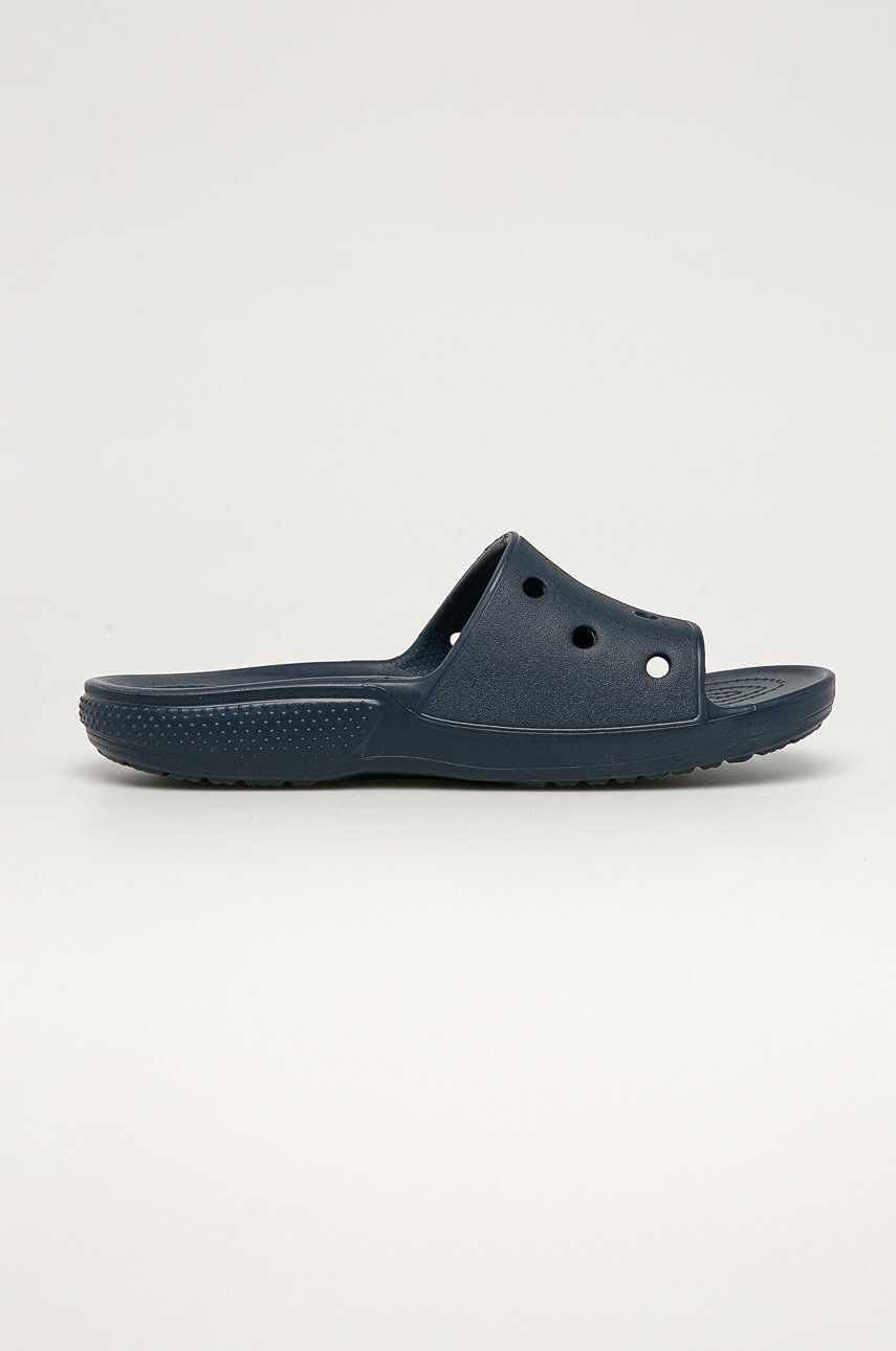 Crocs papuci Classic Slide bărbați, culoarea bleumarin, 206121