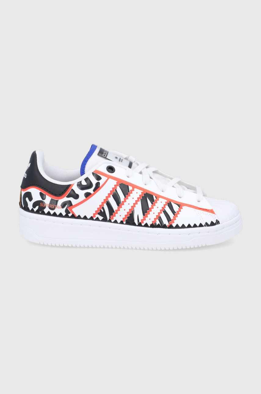 adidas Originals sneakers Superstar culoarea alb