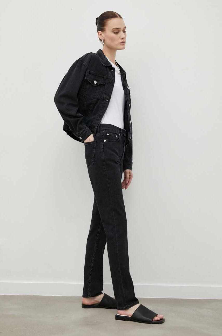 Samsoe Samsoe jeans femei medium waist