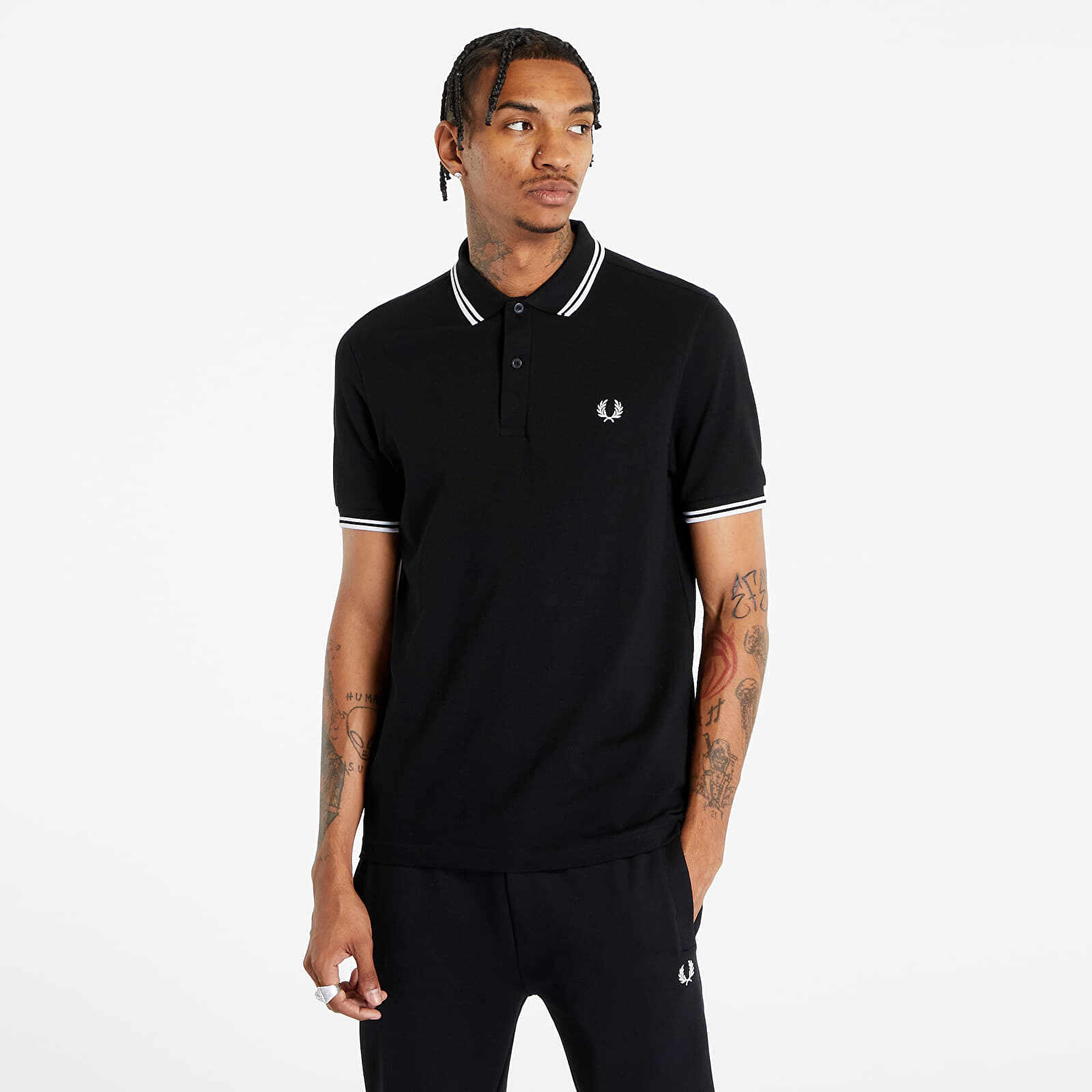 Fred Perry Twin Tipped Fred Perry Shirt Black